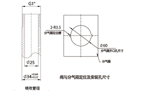 電磁脈沖閥安裝尺寸圖